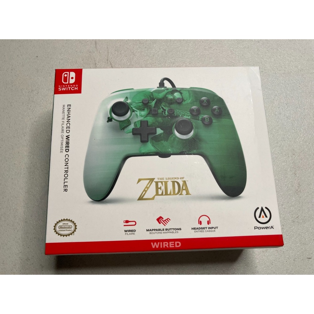 PowerA Enhanced Wired Controller Nintendo Switch Zelda Heroic Link Brand New